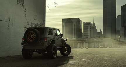 Dieser Jeep Wrangler ist eine Ausgeburt der Finsternis