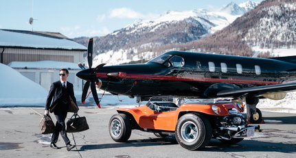 The King of Cool’s Meyers Manx from 'The Thomas Crown Affair' hits the ice in St Moritz