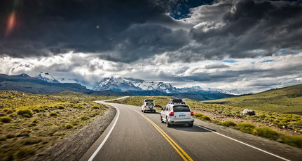 A journey to the end of the world with two Porsche Cayenne restomods