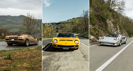 Experiencing driving euphoria with three Lamborghini legends