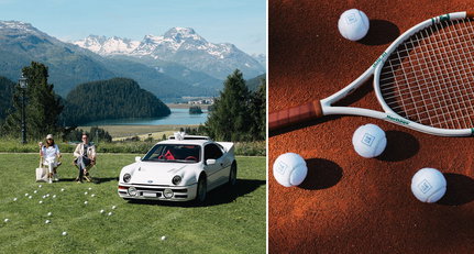 The ICE St. Moritz ersetzt für diesen Sommer Schnee- durch Tennisbälle