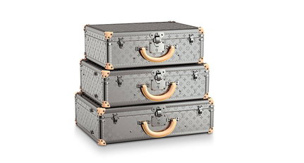 Die Reisekoffer von Louis Vuitton gibt es jetzt auch aus Titan
