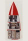 Maquette de la fusée réalisée pour la création des albums Lune. © Hergé/Moulinsart 2016