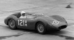 Bobby Aylward racing in his Maserati 250S #2431 (Copyright Willem Oosthoek)