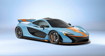 Einfach himmlisch – der McLaren P1 in Gulf-Farben