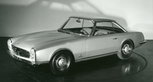 A Mercedes Pagode concept by Pininfarina, displayed at the 1964 Paris Motor Show.