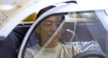 Naito-san at the wheel Naito-san at the wheel
