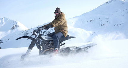 Kostenlose Pulverbeschichtung – mit dem Snowbike von Northern Lights