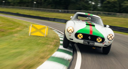 This Ferrari 250 GT ‘Interim’ is the star of the Goodwood Revival. We went for a sneaky lap