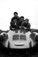 Ferry Porsche's sons Hans-Peter, Ferdinand Alexander, Gerhard and Wolfgang in a Porsche 550 Spyder in 1954. © Porsche archives