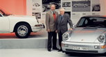 Ferry Porsche with his son Ferdinand Alexander in 1993. © Porsche archives
