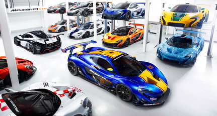 So sieht ein Dutzend McLaren P1 GTR für 30 Millionen Euro aus