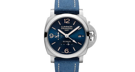 Panerai taucht die Design Miami Luminor 1950 in strahlendes Blau