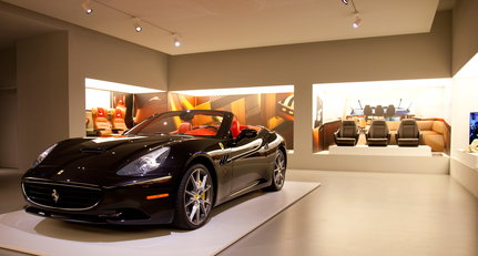 Ferrari California at Poltrona Frau Museum. Ferrari California at Poltrona Frau Museum.