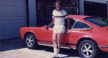 The 'porno Porsche' with its second owner The 'porno Porsche' with its second owner