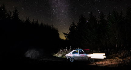 You won't forget racing through the forest at night during the RAC Rally