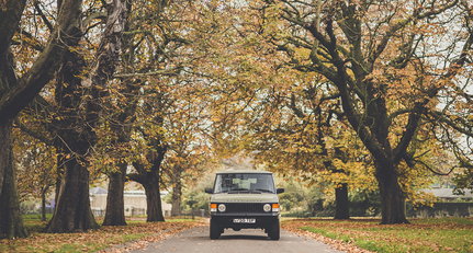 Trooping the colours of autumnal London in a regal Range Rover