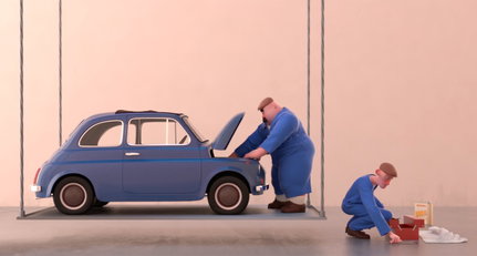 Schlechter Tag? Was sollen erst diese armen Fiat 500-Schrauber sagen?