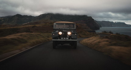 There’s no such thing as bad weather for driving a Land Rover in Madeira