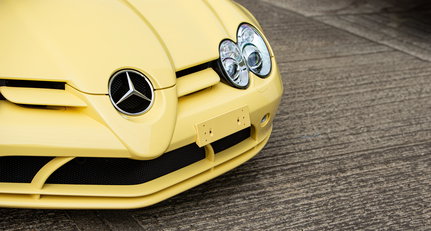 Get your daily dose of vitamin D from this pair of canary yellow Mercedes SLR McLarens
