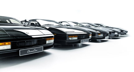 Zeichnen Sie mit diesen fünf Evolutionen des Ferrari Testarossa schwarze Streifen auf die Straße