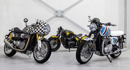 No, these three Triumphs haven’t been defaced…