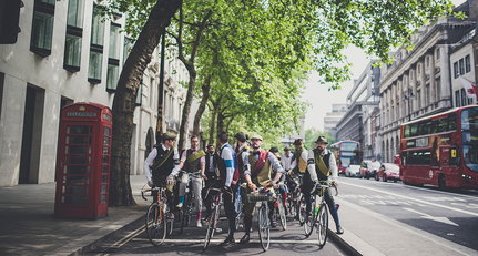 Saddling up in style on London's Tweed Run 2014