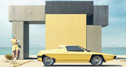 In dieser surrealen Parallelwelt lebt der Ferrari Rainbow fort