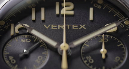 Eine Vertex am Handgelenk verkörpert Tradition und Schweizer Perfektion