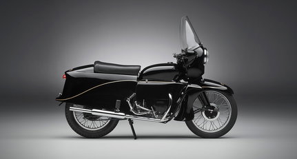 Diese Vincent Black Prince ist ein Kunstwerk auf zwei Rädern