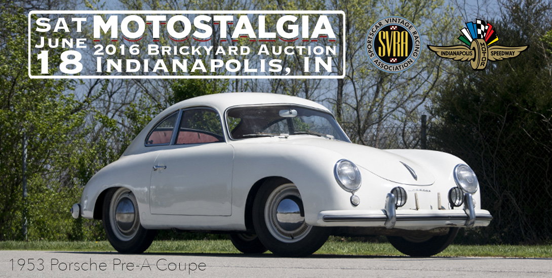 Motostalgia Indianapolis Brickyard Auction 2016 Indy500 