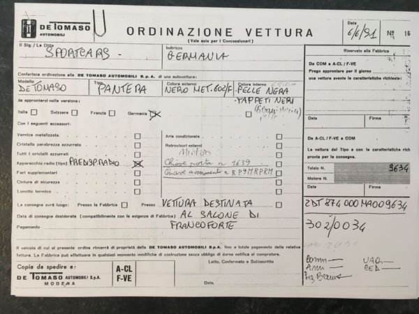 1970 De Tomaso Pantera - Archives, foto 1