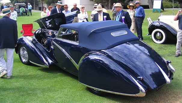 1936 Delahaye 135 - Figoni Streamlined Competition Disappearing Top Convertible, foto 3