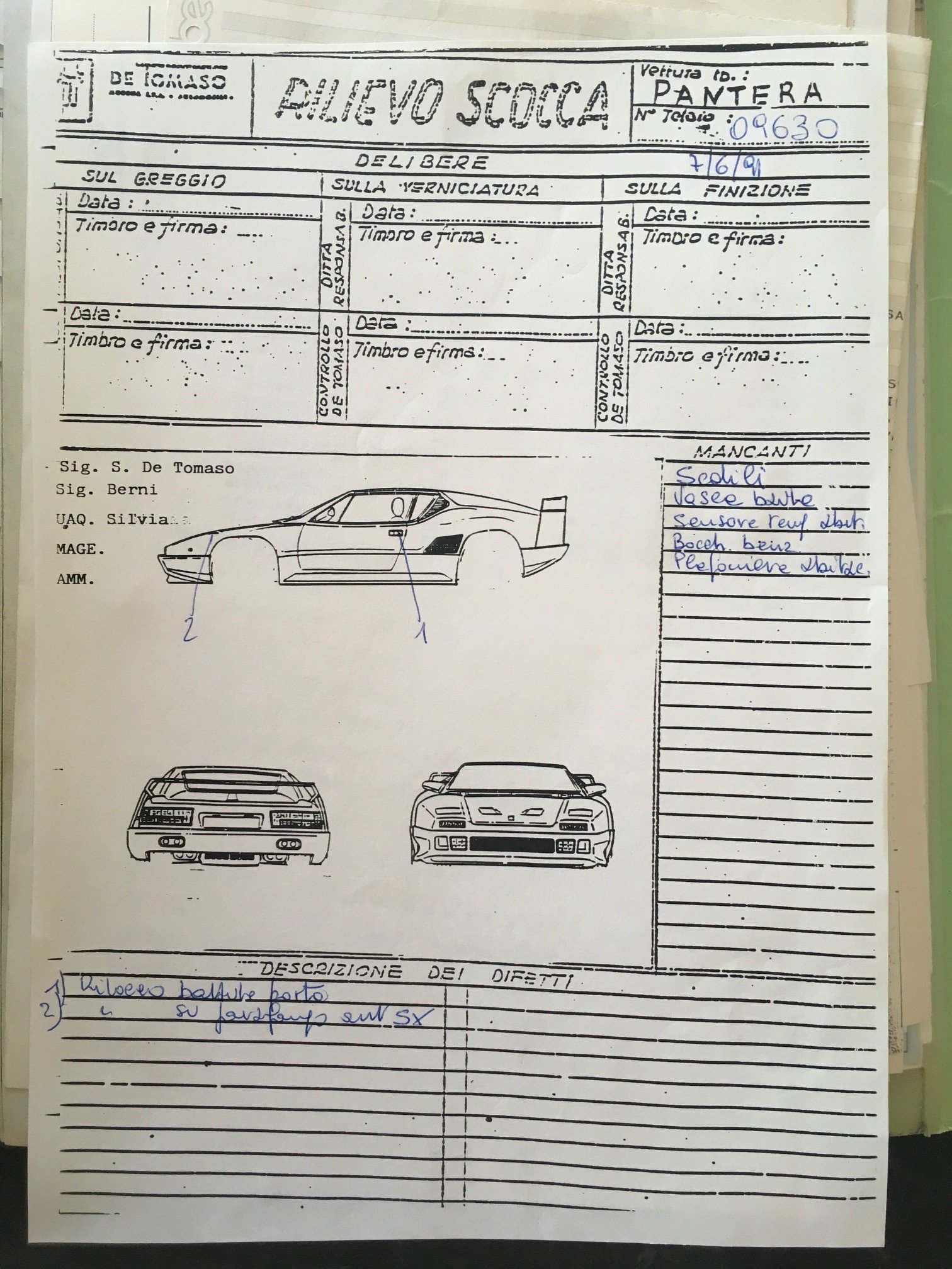 1970 De Tomaso Pantera - Archives, foto 7