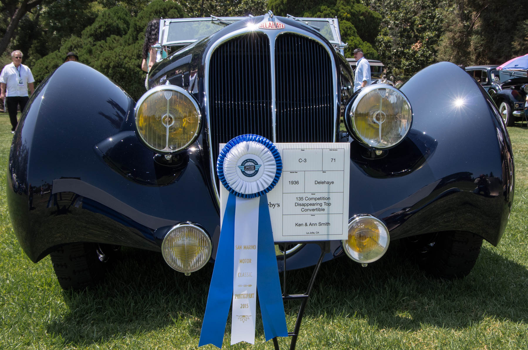 1936 Delahaye 135 - Figoni Streamlined Competition Disappearing Top Convertible, foto 7