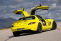 Mercedes-Benz SLS AMG E-Cell: Gelber Blitz