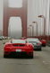 Ferraris parade across the Golden Gate bridge Ferraris parade across the Golden Gate bridge