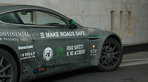 Aston Martin V8 Vantage finishes epic journey from Tokyo to London Aston Martin V8 Vantage finishes epic journey from Tokyo to London