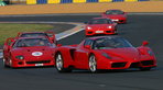 On Parade: 60 Ferraris Lap Le Mans On Parade: 60 Ferraris Lap Le Mans