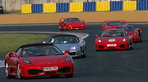 On Parade: 60 Ferraris Lap Le Mans On Parade: 60 Ferraris Lap Le Mans