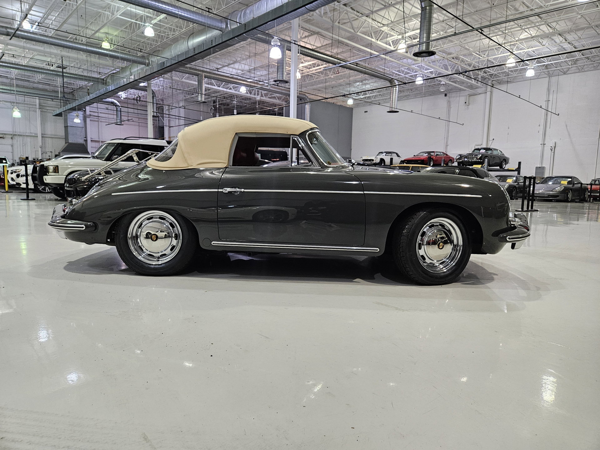 1965 Porsche 356 - C 1600 Reutter Cabriolet Rare Factory Option, Electric Sunroof, foto 4