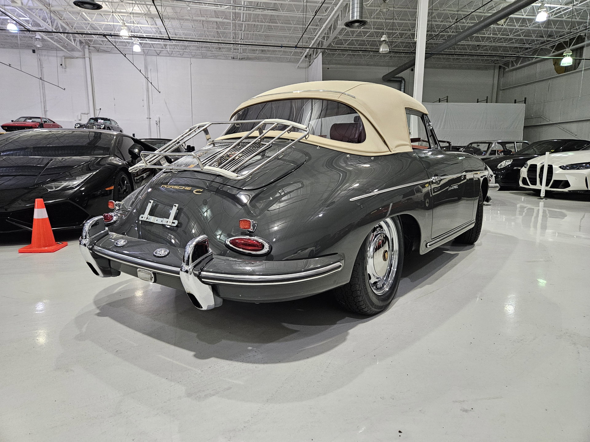 1965 Porsche 356 - C 1600 Reutter Cabriolet Rare Factory Option, Electric Sunroof, foto 6