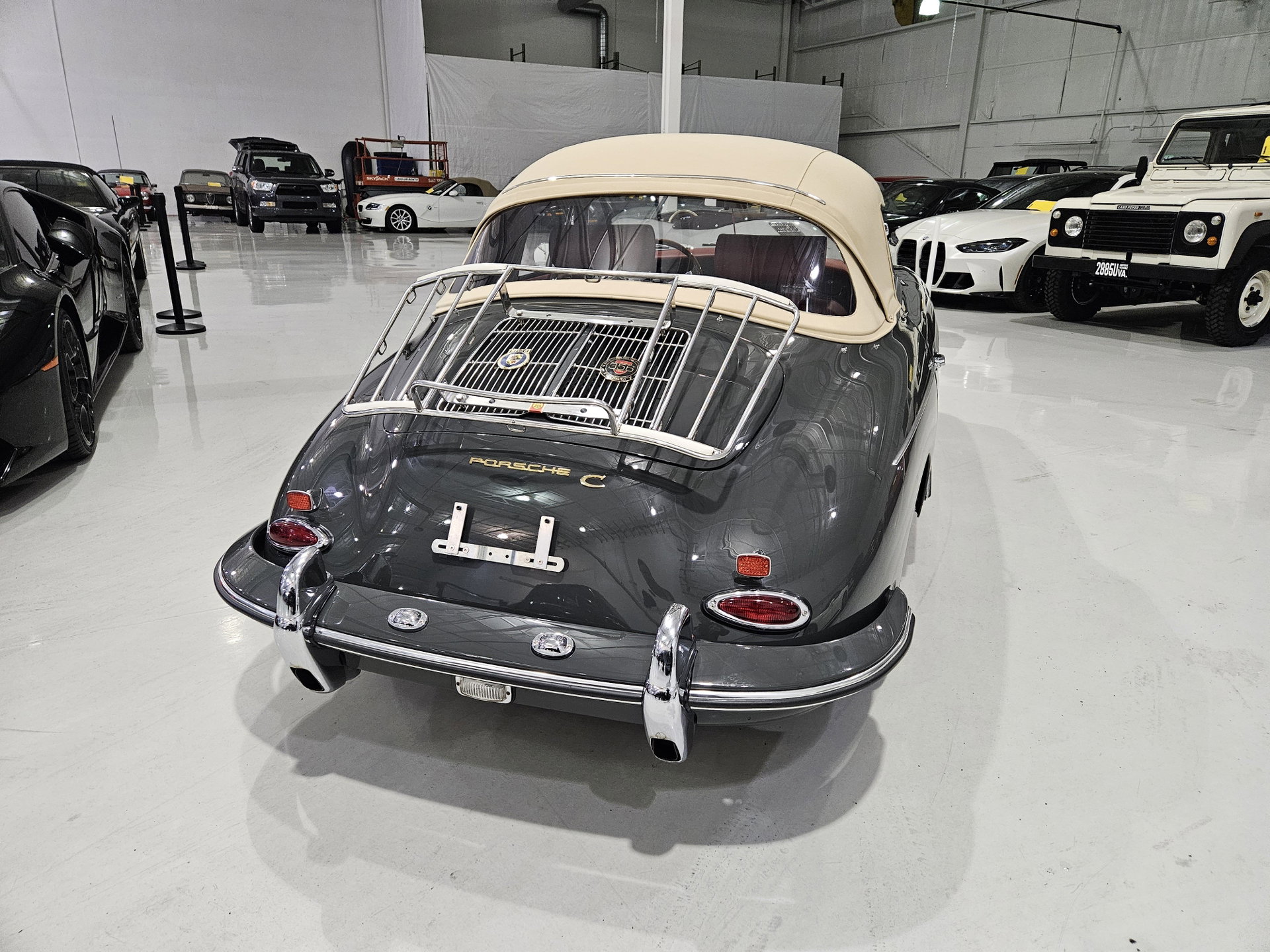 1965 Porsche 356 - C 1600 Reutter Cabriolet Rare Factory Option, Electric Sunroof, foto 7
