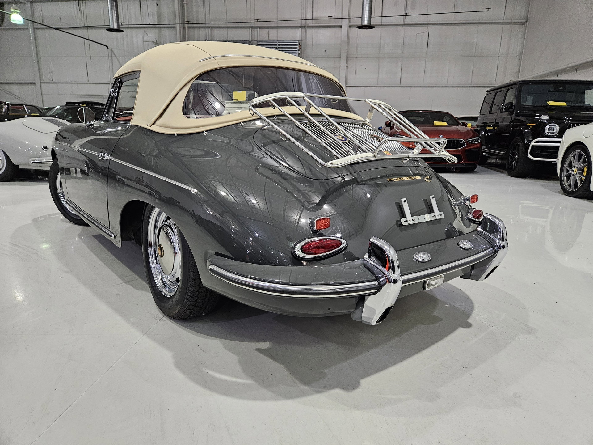 1965 Porsche 356 - C 1600 Reutter Cabriolet Rare Factory Option, Electric Sunroof, foto 9