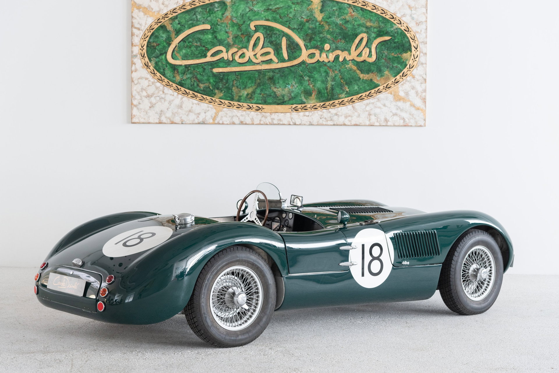 1965 Jaguar C-Type - Originalgetreuer Nachbau | Aluminium Karosserie | Gutachten für H-Kennzeichen | Speichenfelgen | Sehr guter Zustand, foto 9