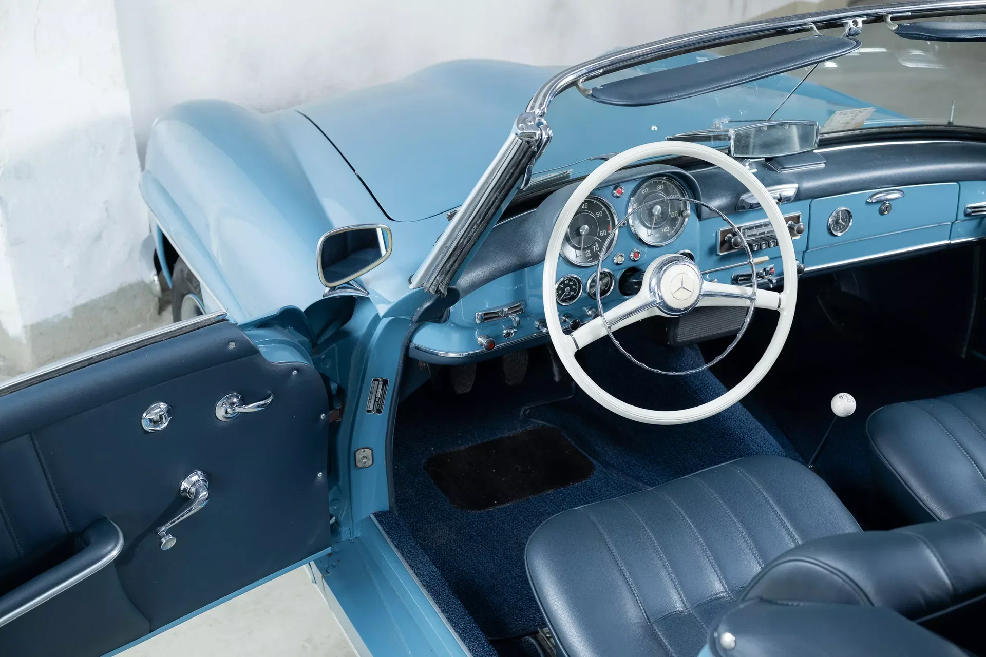 1962 Mercedes-Benz SL 190 - SL - Original Hell Blau - Complete restoration - O, foto 8