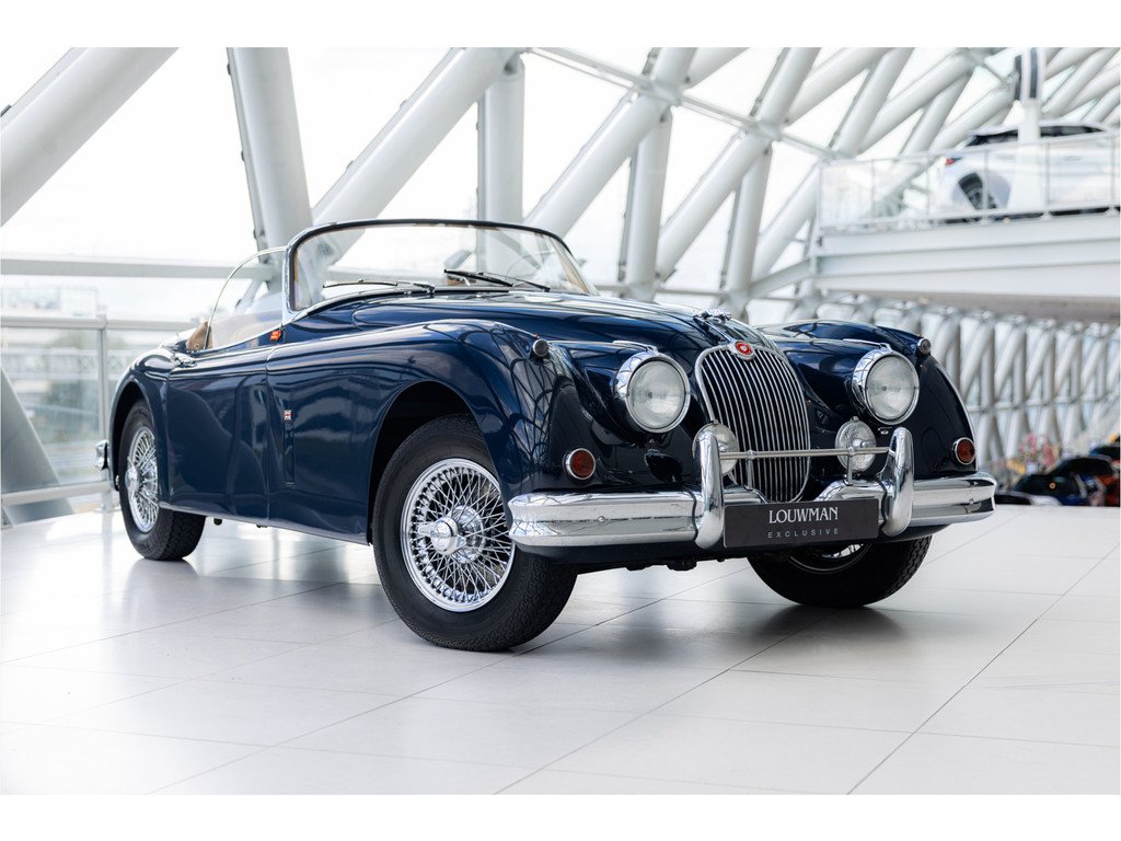 1959 Jaguar XK 150 - 150 Roadster 3.4 | OTS | Blue over Tan |, foto 1