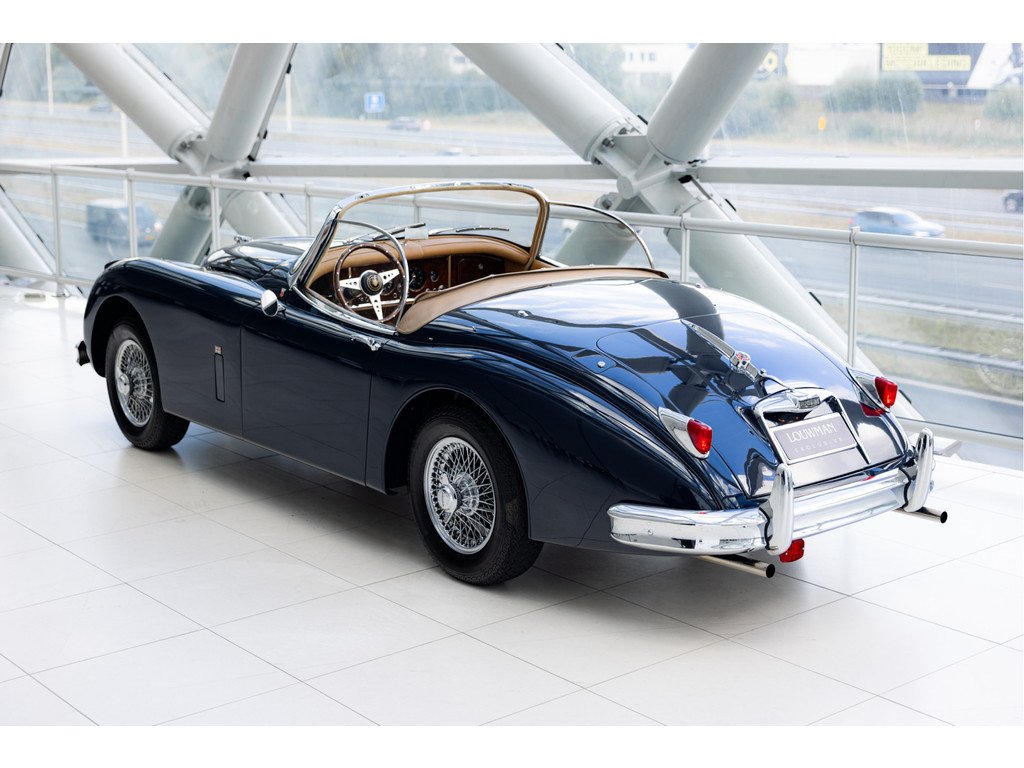 1959 Jaguar XK 150 - 150 Roadster 3.4 | OTS | Blue over Tan |, foto 2