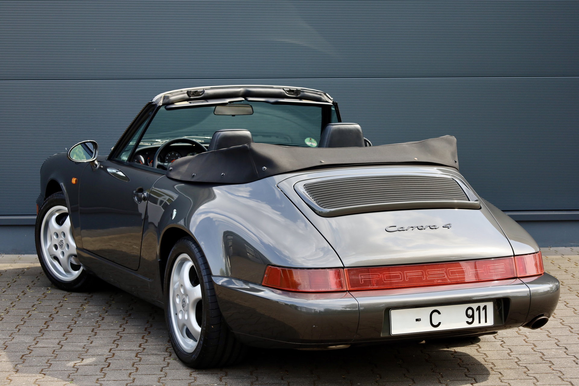 1993 Porsche 911 / 964 Carrera - Carrera 4 Cabriolet *BRD*2.HAND*VOLLLEDER*KLIMA*17" CUP*, foto 4