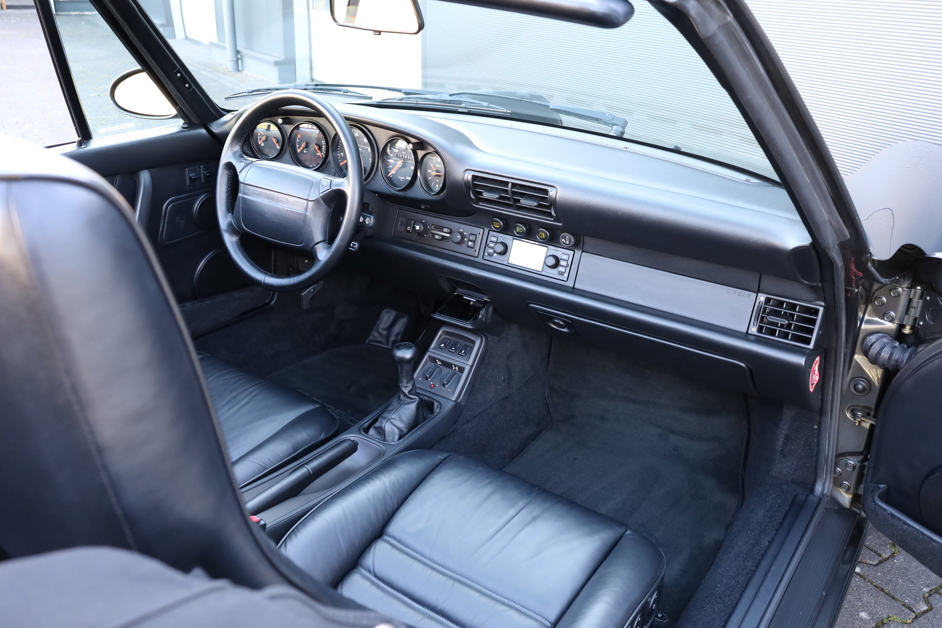 1993 Porsche 911 / 964 Carrera - Carrera 4 Cabriolet *BRD*2.HAND*VOLLLEDER*KLIMA*17" CUP*, foto 9